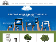 Tablet Screenshot of igeniusinc.com